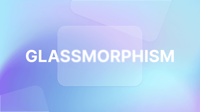 Glassmorphism 예찬론자